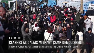 Clashes as Calais Migrant Camp Demolished: VICE News Quick Hit