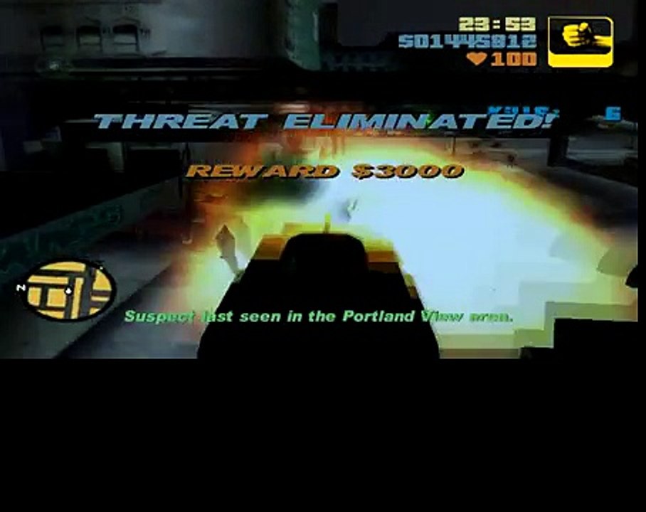 GTA 3 TANK RHINO MISSION POLICE ''VIGILANTE''