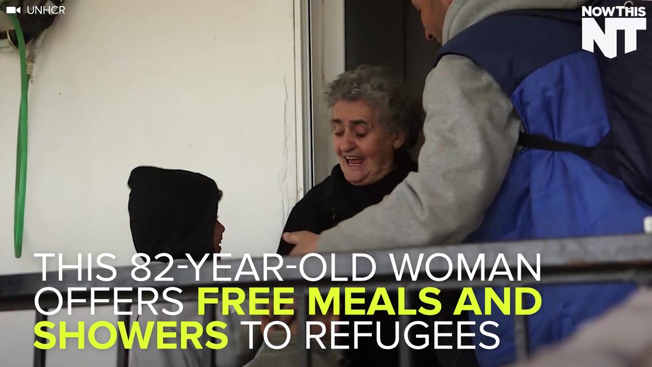Greek Grandmother Offers Shelter And Food To Refugees