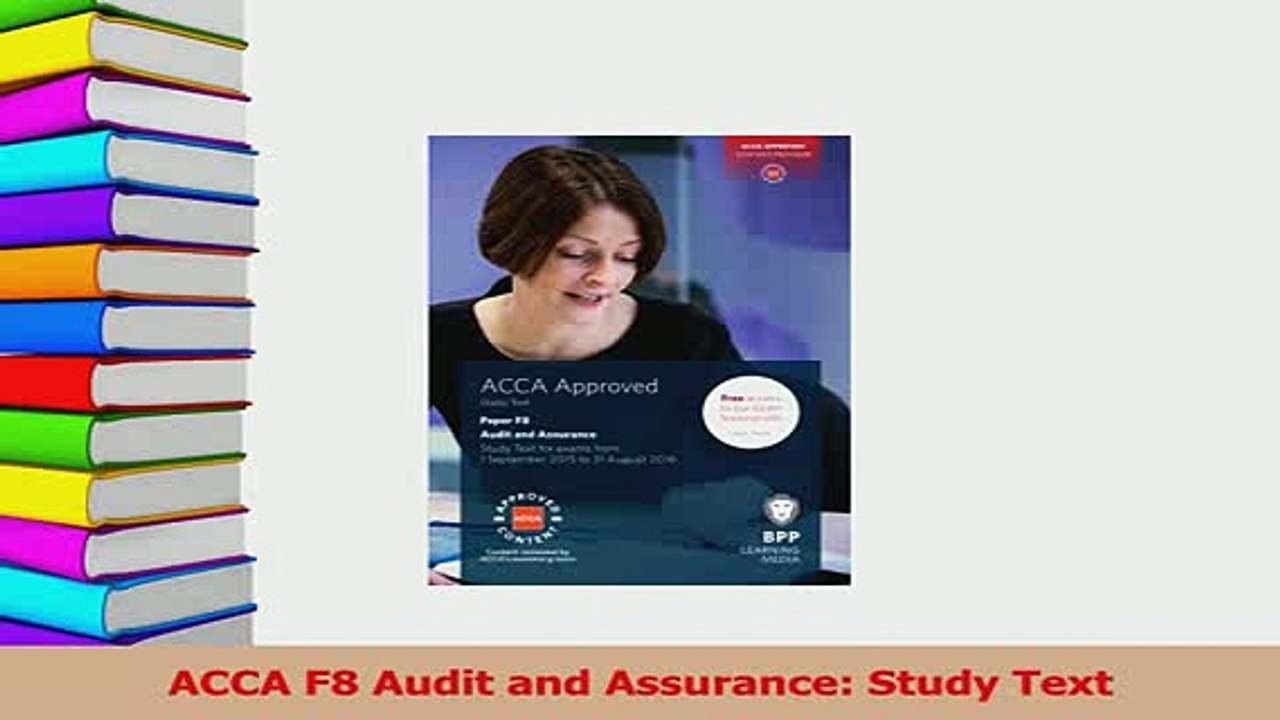 Read  ACCA F8 Audit and Assurance Study Text Ebook Free