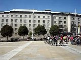 Space for Cycling riders gather in Millennium Square, Leeds