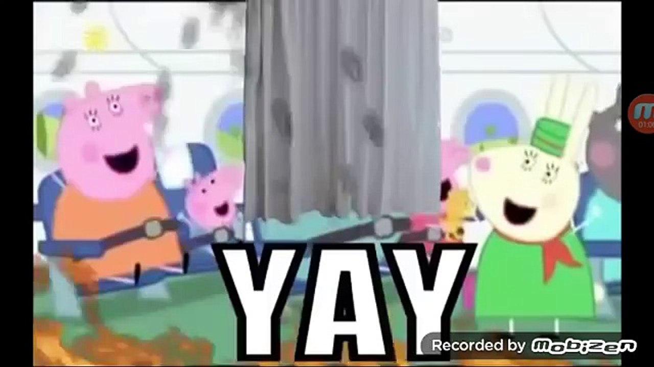 Ytp peppa pig daddy falls out a plane Reaction