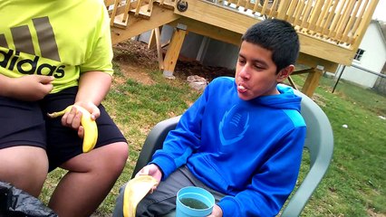 BANANA AND GINGER ALE CHALLENGE W/CAPTAIN SAUSAGE