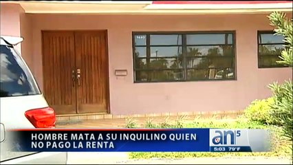 Miami;Cubano mata a su inquilino quien no pagó la renta