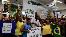 Sergio Vidigal é ovacionado em recepção no Aeroporto de Vitória