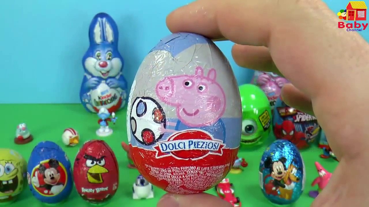 30 Eggs KINDER SURPRISE Egg   Mickey Minnie Mouse Disney Pixar Cars Eggs