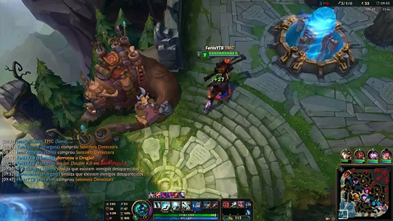 League of Legends - HECARIM JUNGLE GAMEPLAY - MELHOR GAMEPLAY EVER