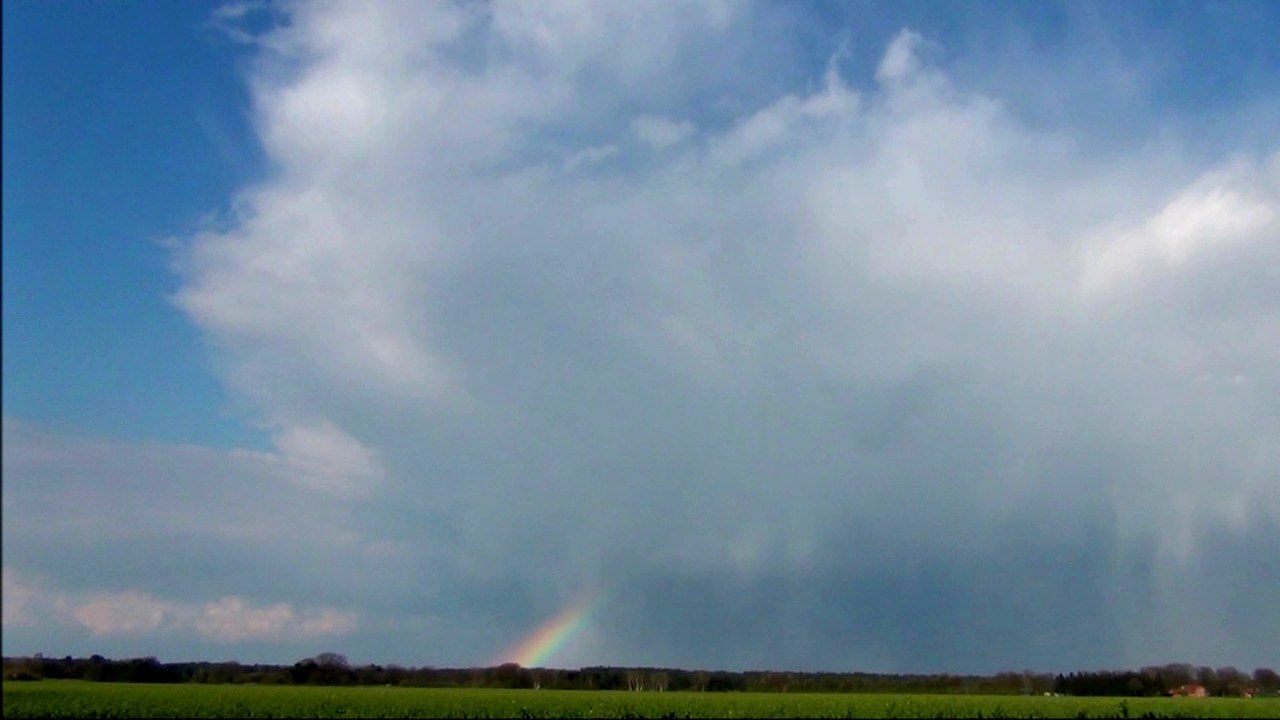 Rainbow, full HD, time-lapse