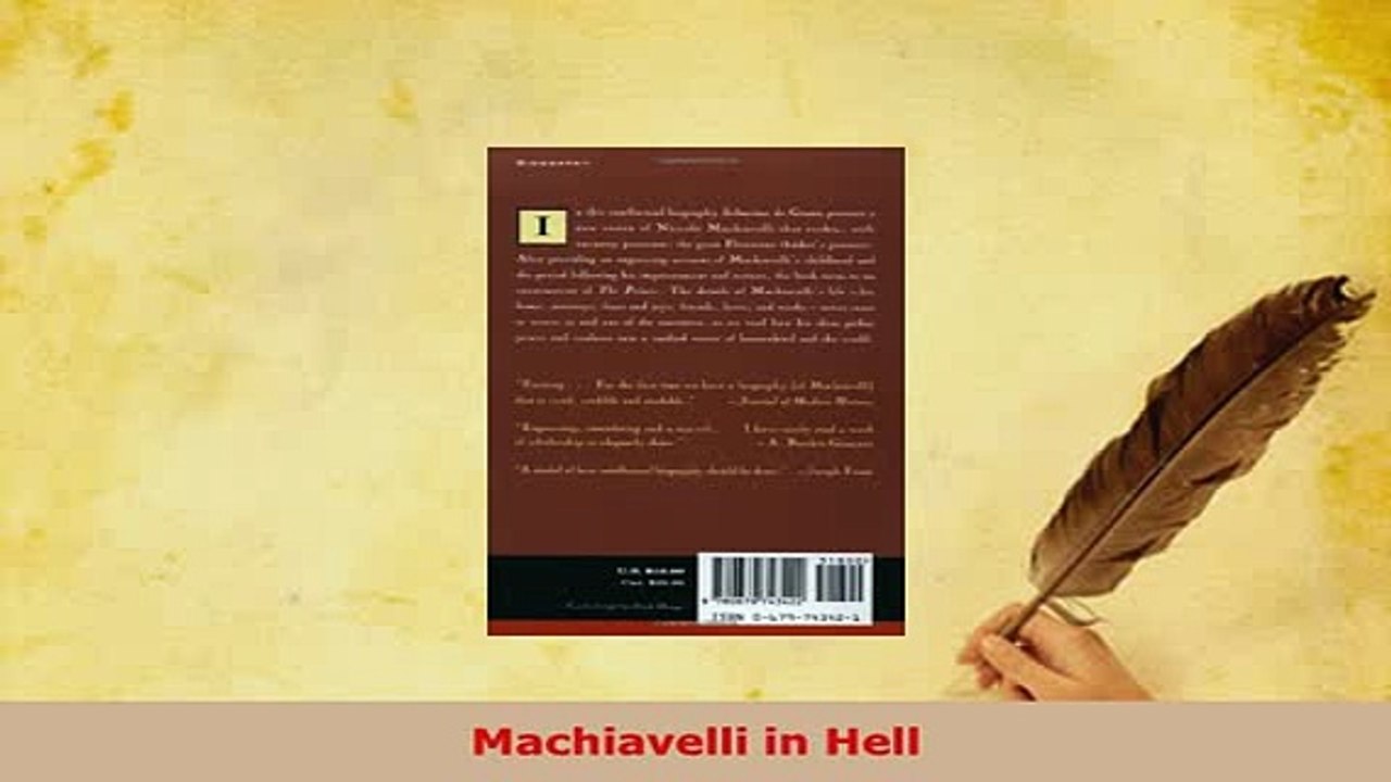 Download  Machiavelli in Hell Ebook
