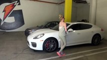 Melanie Griffith Looking Fit Leaving Gym In White Porsche