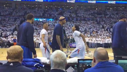 WATCH: Thunder-Mavs Pregame Dance Drama
