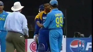Cricket Fights - Sourav Ganguly v Russell Arnold - India v Sri Lanka final Match