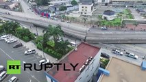 Así quedó este puente en Guayaquil tras terremoto de 7,8