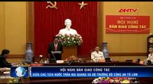 Hội nghị bàn giao công tác giữa Chủ tịch nước Trần Đại Quang và Bộ trưởng Bộ Công an Tô Lâm