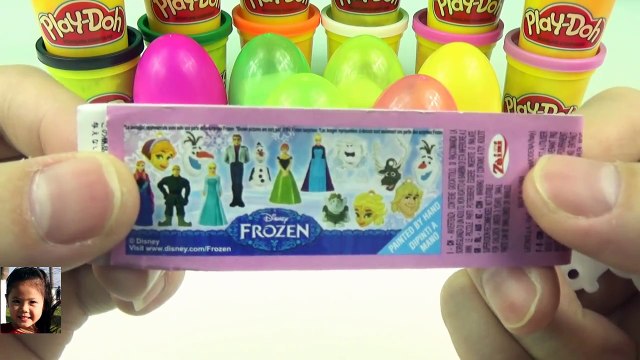 DISNEY FROZEN SURPRISE EGGS !!! Play doh Kinder DISNEY FROZEN español Elsa Anna Olaf Pi TV