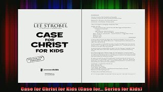 Read  Case for Christ for Kids Case for Series for Kids  Full EBook