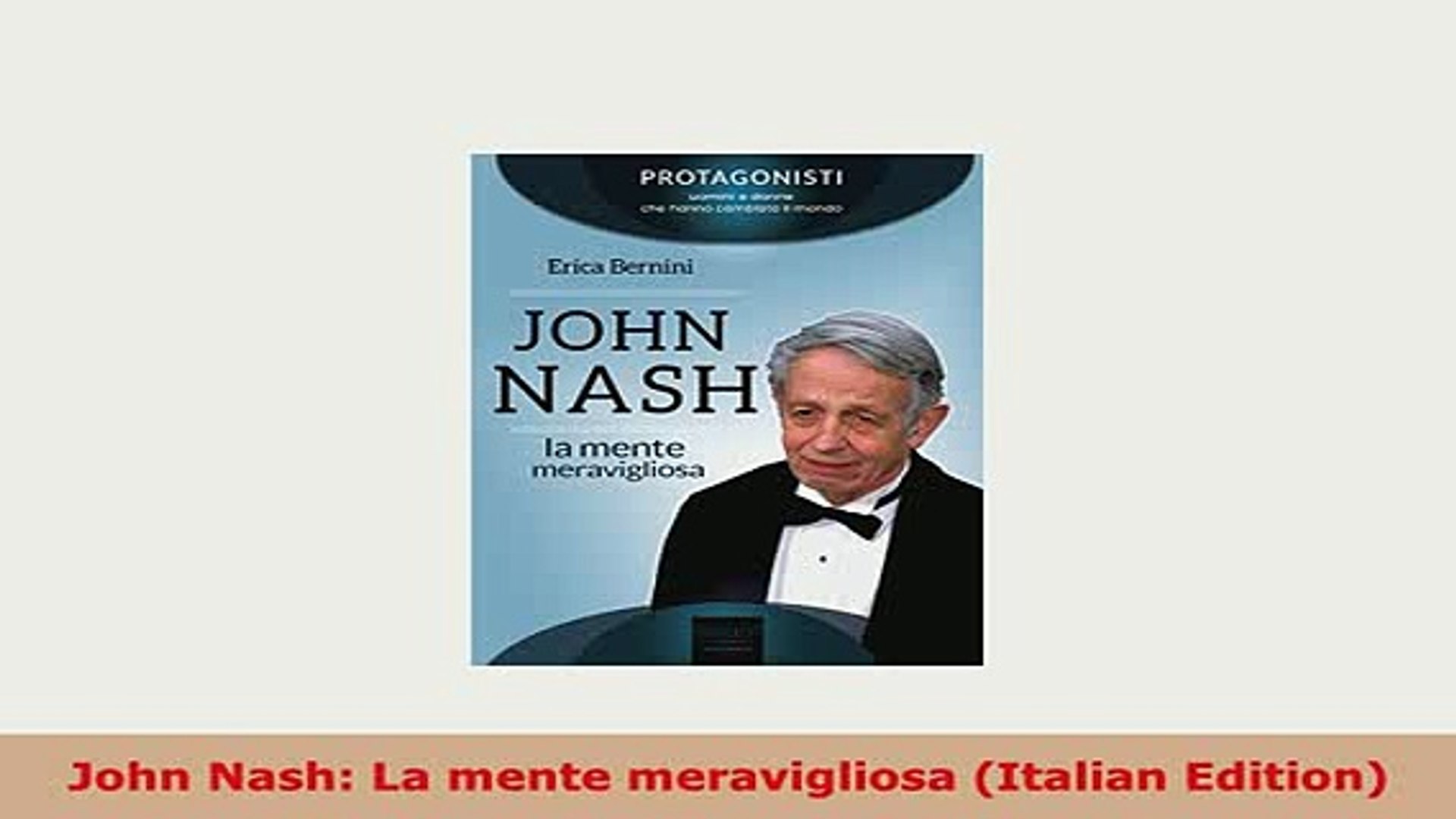 Download John Nash La Mente Meravigliosa Italian Edition Free Books Video Dailymotion