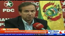 Expresidente 'Tuto' Quiroga celebra avance pedido de 'impeachment' contra Rousseff en el Congreso