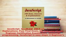 PDF  JavaScript JavaScript 100 Tests Answers  Explanations Pass Final Exam Job Interview Download Online