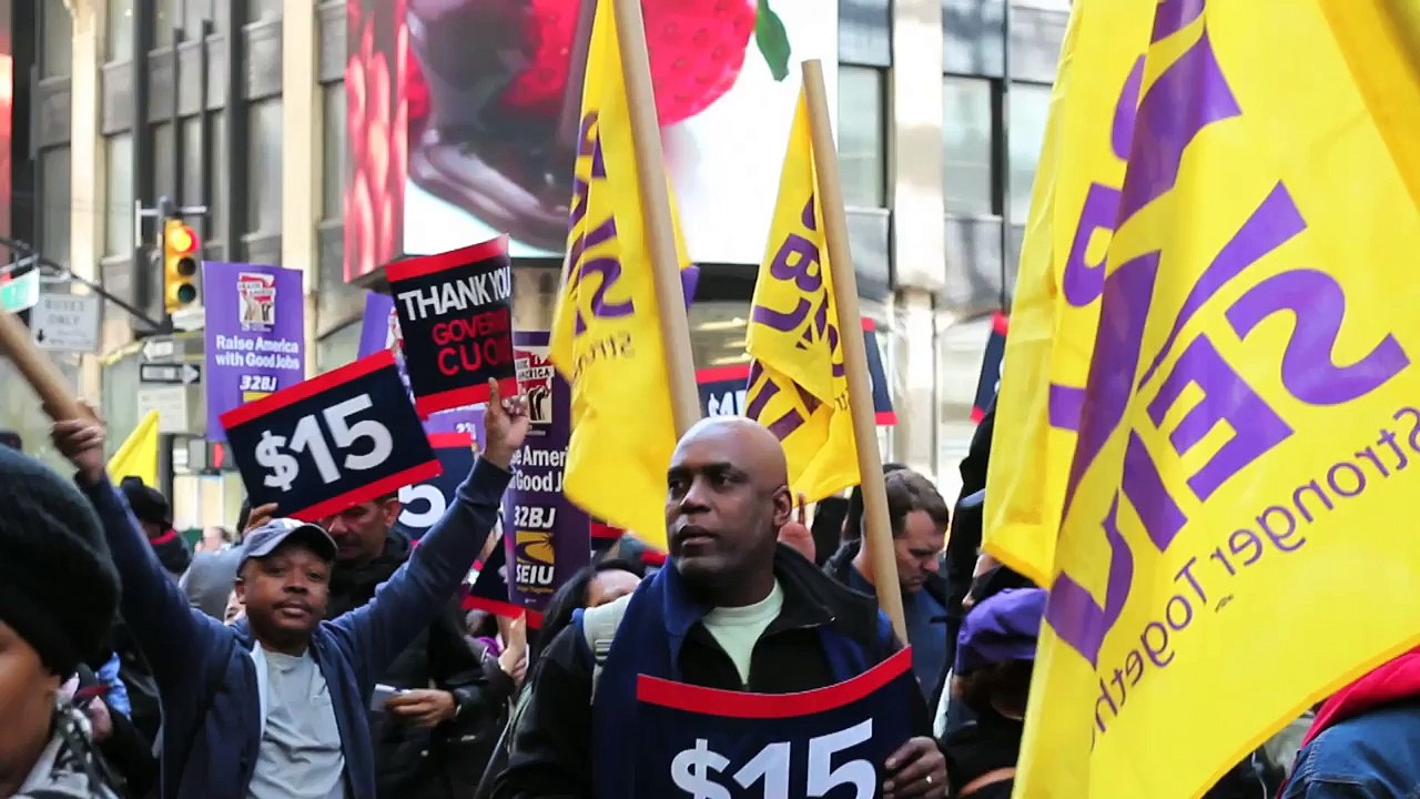 Ñ Don't Stop: Fight for $15 and Anti-Trump Rally in NY