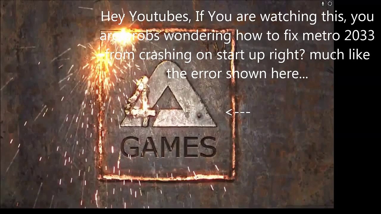 Metro 2033 Crash On Start Fix