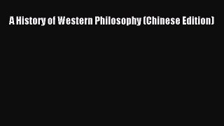 PDF A History of Western Philosophy (Chinese Edition) Free Books