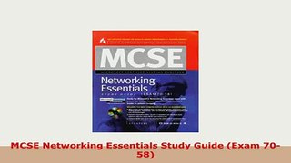 PDF  MCSE Networking Essentials Study Guide Exam 7058 Read Full Ebook