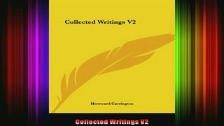 Read  Collected Writings V2  Full EBook
