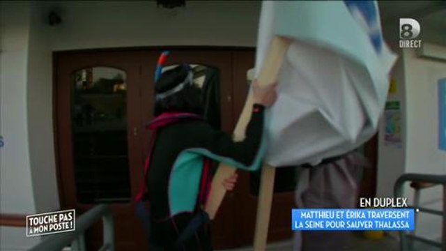 Matthieu Delormeau et Erika Moulet manifestent pour sauver Thalassa