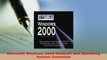 PDF  Microsoft Windows 2000 Network and Operating System Essentials Read Full Ebook