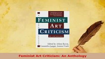 PDF  Feminist Art Criticism An Anthology Read Full Ebook