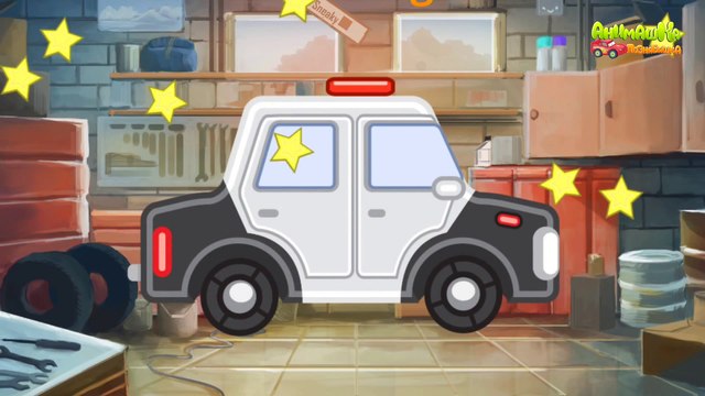 Мультики Полицейская машина Скорая помощь и другие машинки. Мультфильмы для детей Рисуем по точкам.