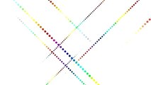 映像素材 動画素材 ドット LED ネオン キラキラ フラッシュ ライン レインボー 虹色 Dot9 A1c