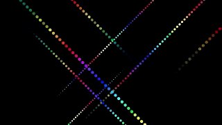 Stock Footage : dot point LED line neon rainbow 2d colorful pop retro Dot9 A1cm