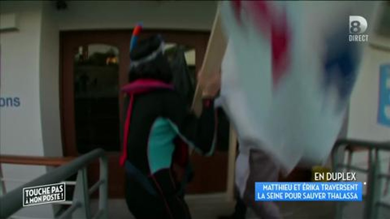 Matthieu Delormeau et Erika Moulet manifestent pour sauver "Thalassa"