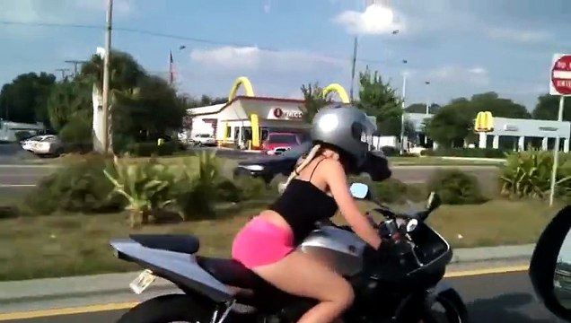 Girls Look More Attractive While Riding Motorbikes!