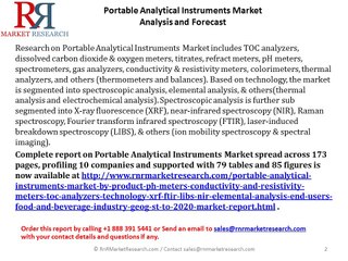 Latest Research on Portable Analytical Instruments Market-  Estimated to Reach 9.55 billion by 2020
