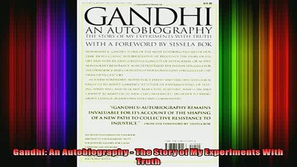 Read  Gandhi An Autobiography  The Story of My Experiments With Truth  Full EBook