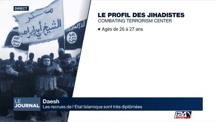 DAESH: les recrues de l'Etat Islamique sont très diplomés
