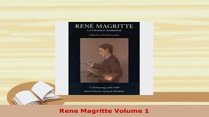 PDF  Rene Magritte Volume 1 Download Online