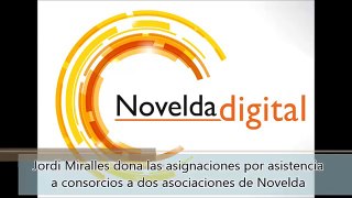 Jordi Miralles dona las asignaciones por asistencia a consorcios a dos asociaciones de Novelda