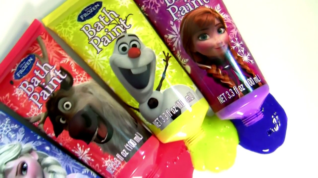 Pig George & Peppa Pig Muddy Puddles Bathtime with Disney Frozen Bath Paint Anna Elsa Bath