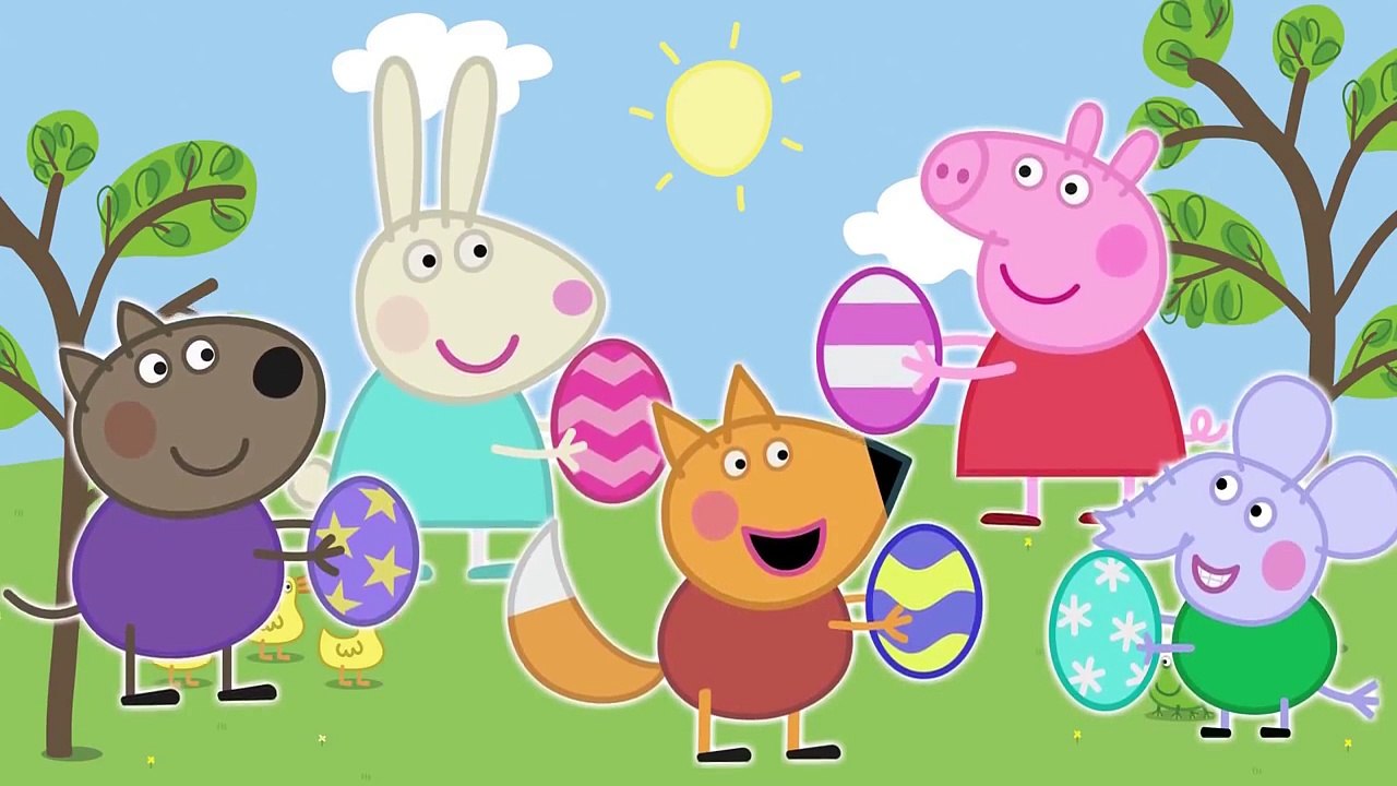 Peppa Pig Easter Eggs 4 Finger Family \ Nursery Rhymes Lyrics