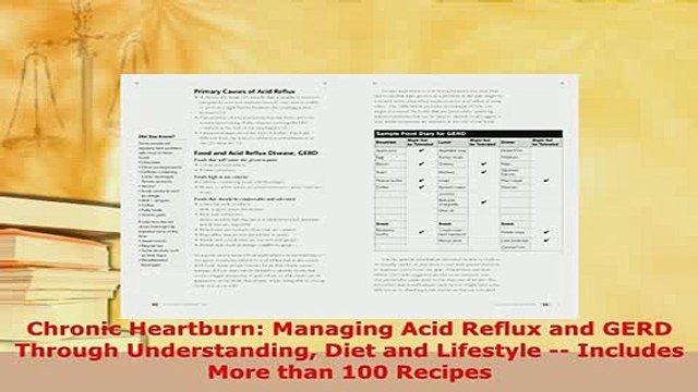 Download Chronic Heartburn Managing Acid Reflux and GERD Through Understanding Diet and Lifestyle PDF Book Free