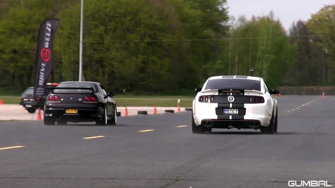 Ford Mustang Shelby GT500 SVT vs Nissan GT-R R35 vs Toyota Supra
