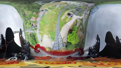 Roller Coaster video 360,video 3d, Full HD video