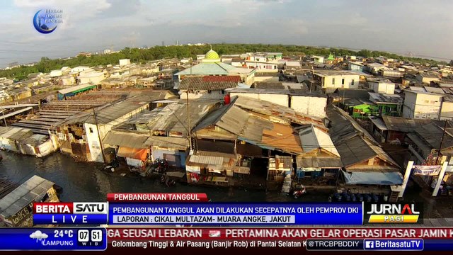 Pemprov DKI Akan Bangun Tanggul Banjir di Muara Angke