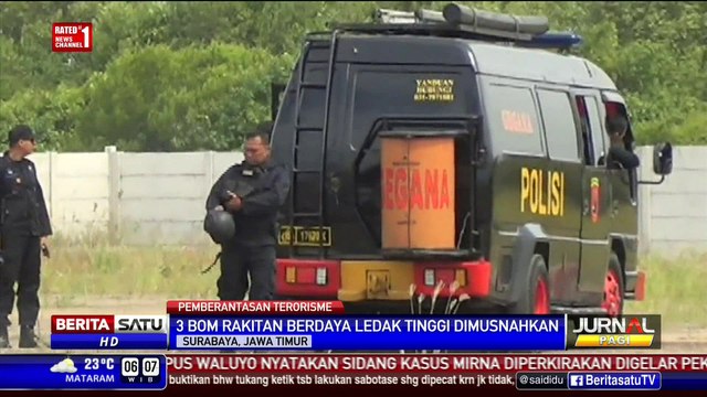 Polda Jatim Musnahkan 3 Bom Rakitan Milik Terduga Teroris