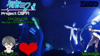 Hatsune Miku EXPO 2016 Concert- New York- KAITO- Snowman (My Point of View)