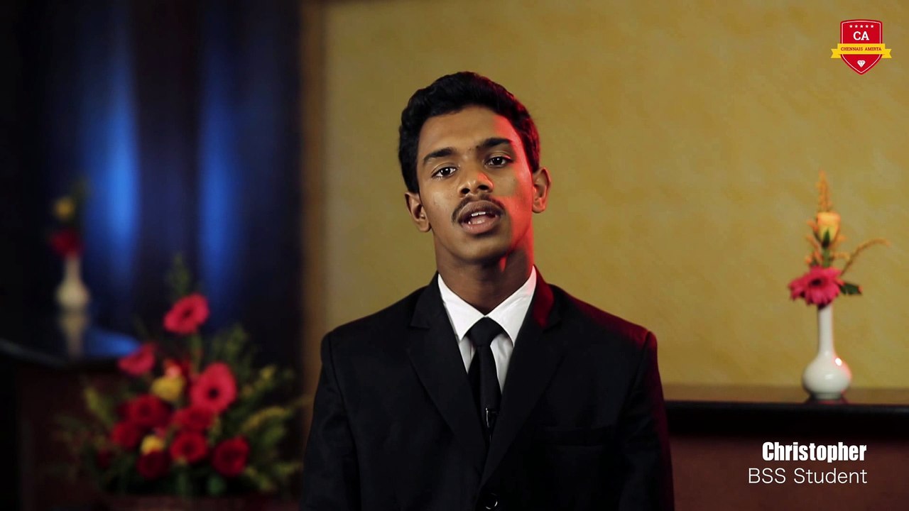 Chennais Amirta Students Reviews - Christopher
